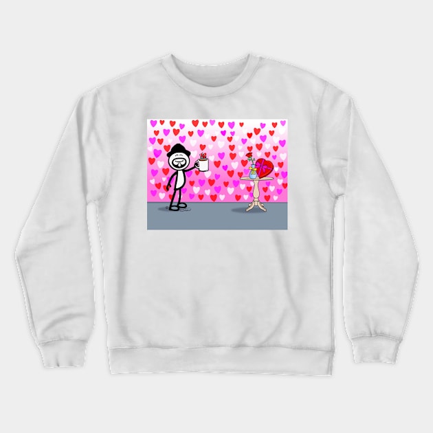 Valentine’s Day Crewneck Sweatshirt by GDGCreations